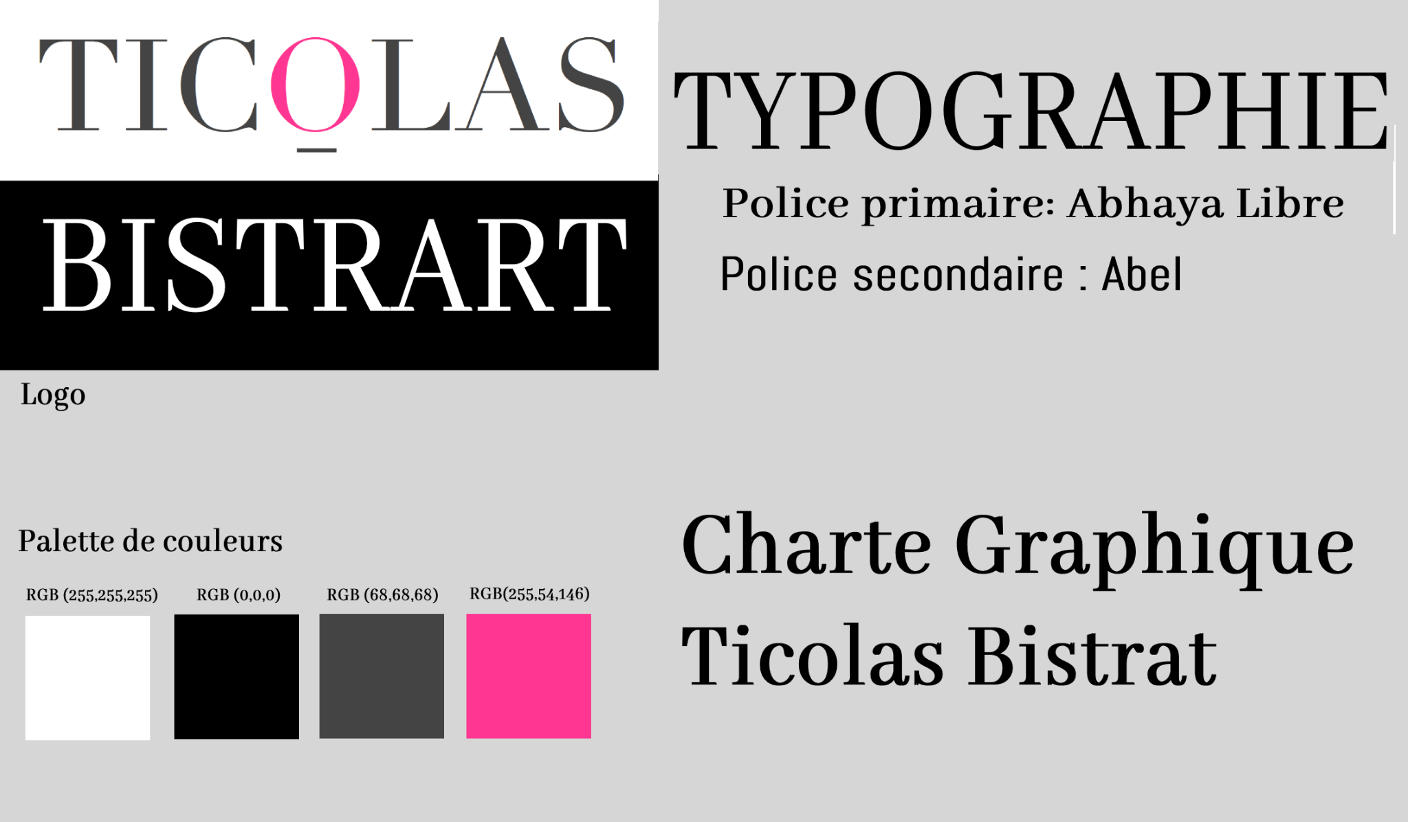 Charte Graphique Ticolas