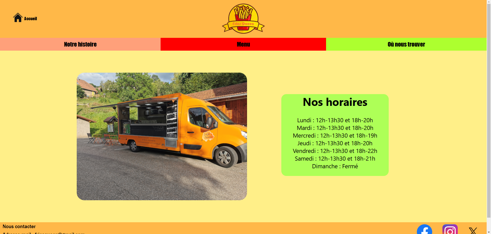 Mon premier site - Food Truck